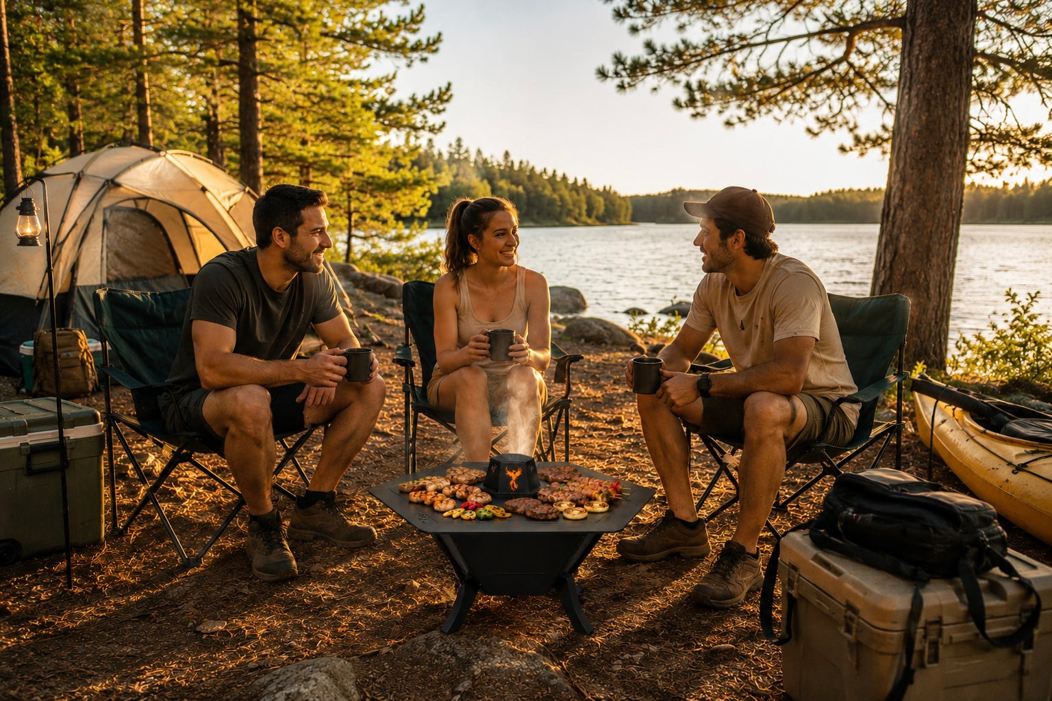 3–5 Person Portable Fire Pits & BBQ