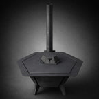 Wood Burning Outdoor Cooking Oven with Grill & Cooktop | Chimney Fire Pit Oven System | 6-Person BBQ Stove | AYME Outdoorium