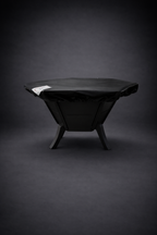 61 cm Portable Steel Fire Pit | Wood & Charcoal Burning Outdoor Fireplace | AYME Outdoorium