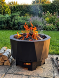 Premium Portable Fire Pit & Modular BBQ Grill | Low-Smoke Outdoor Cooking System | Carry Bag Included