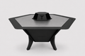 84 cm Portable Fire Pit & BBQ | Wood & Charcoal Burning Outdoor Fireplace for 6 People AYME Outdoorium