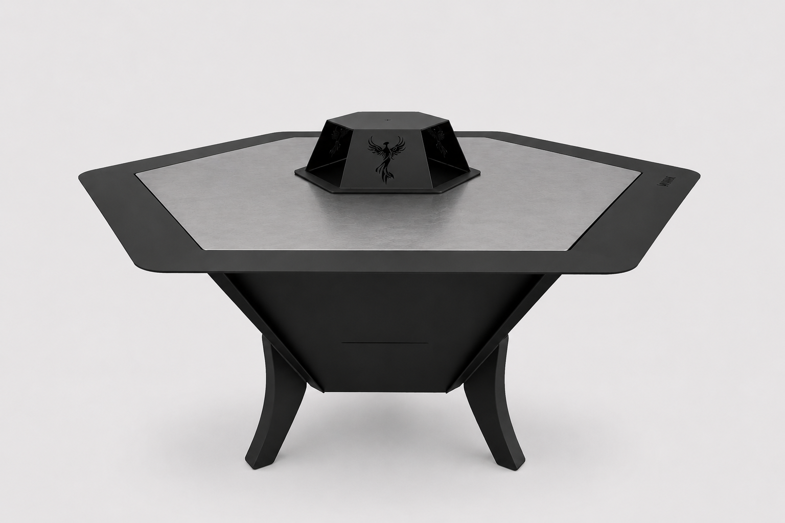 84 cm Portable Fire Pit & BBQ | Wood & Charcoal Burning Outdoor Fireplace for 6 People AYME Outdoorium