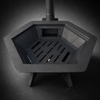 Wood Burning Outdoor Cooking Oven with Grill & Cooktop | Chimney Fire Pit Oven System | 6-Person BBQ Stove | AYME Outdoorium