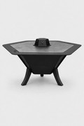 61 cm Portable Fire Pit & BBQ Grill | Compact Outdoor Fireplace | Wood & Charcoal Burning AYME Outdoorium